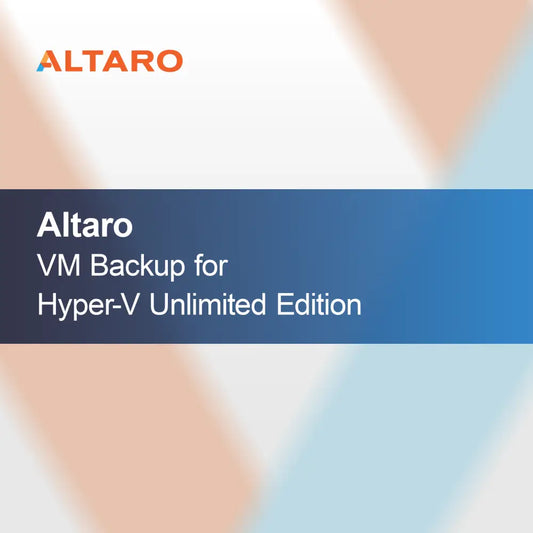 Altaro VM Backup for Hyper-V Ubegrenset utgave