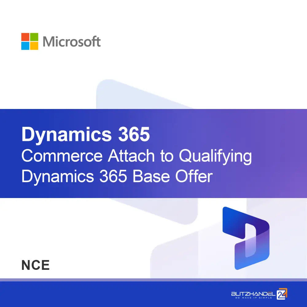 Dynamics 365 Commerce Legg til kvalifiserende Dynamics 365 Base-tilbud (NCE)