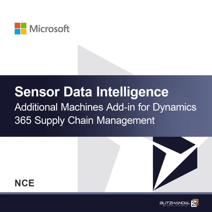 Sensor Data Intelligence Tilleggsmodul for flere maskiner for Dynamics 365 Supply Chain Management (NCE)